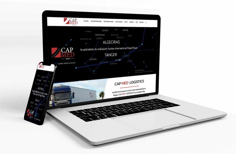 creation site web tanger reference client cap med logistics